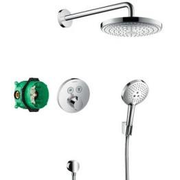 Hansgrohe Shower Set With Valve, Raindance Head & Select Handset 27297000